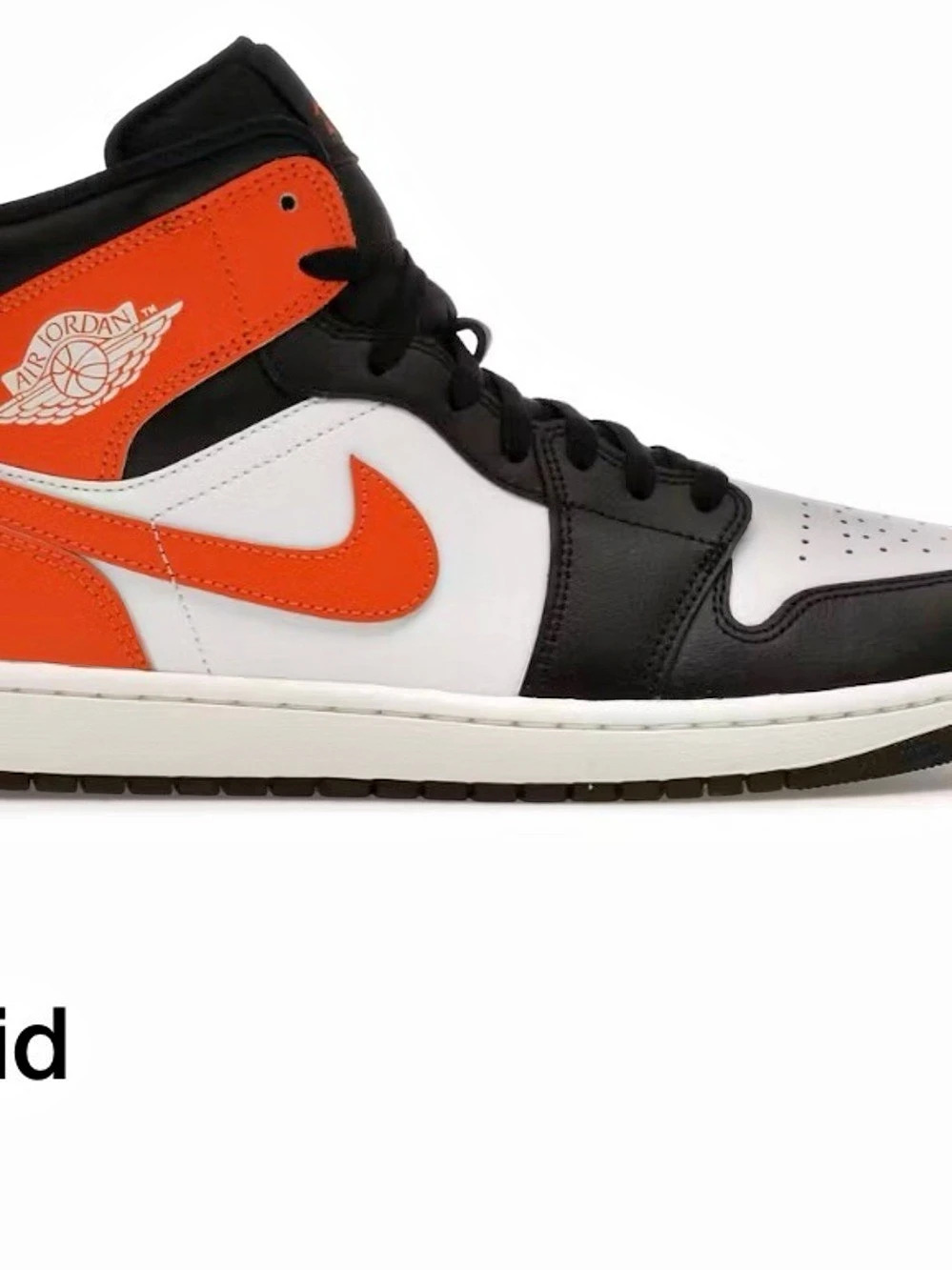 Jordan Air Jordan 1 Retro High OG High-Top Sneakers Orange & Black Boys US 5Y